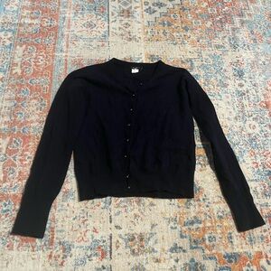 J. Crew Navy Button-Up Cardigan